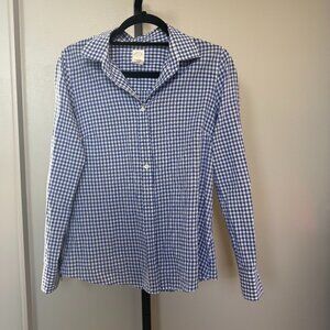 JCrew Blue Gingham Button Down Shirt